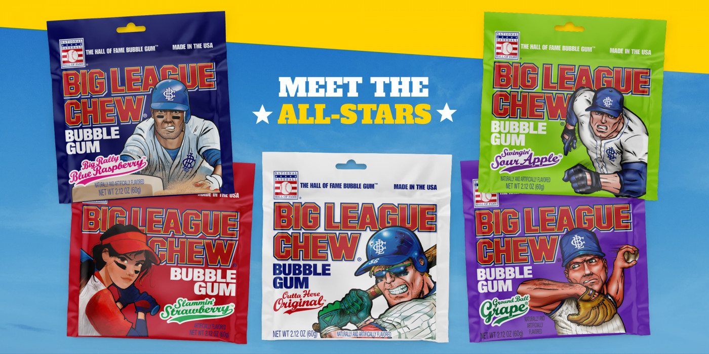 Big League Chew packing mockups for Amazon by GOGO Brand Agency