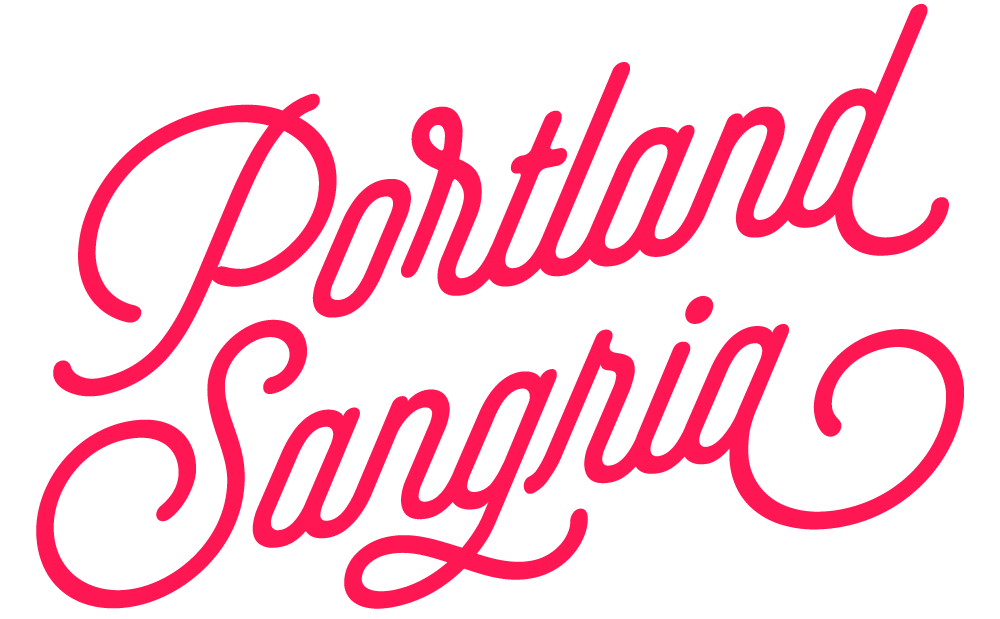 Portland Sangria logo - branding by GOGO Brand Studio