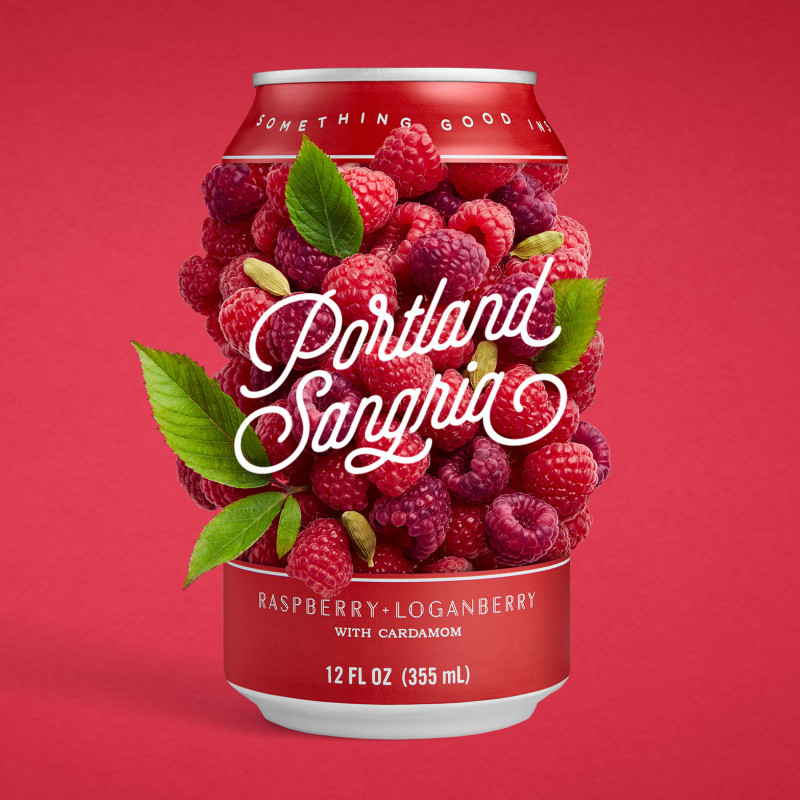 Portland Sangria brand and packaging design by Lawrence Neisler