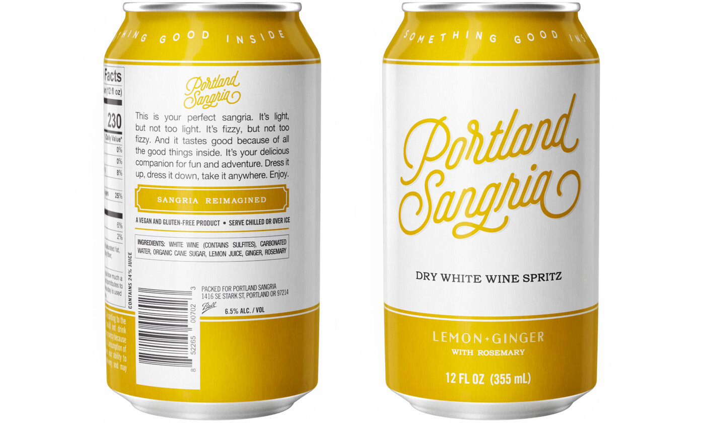 Portland Sangria Lemon Ginger CGI product photograhy, creative direction by GOGO