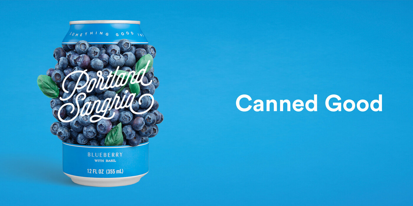 Portland Sangria brand and packaging design by Lawrence Neisler of GOGO Brand Studio