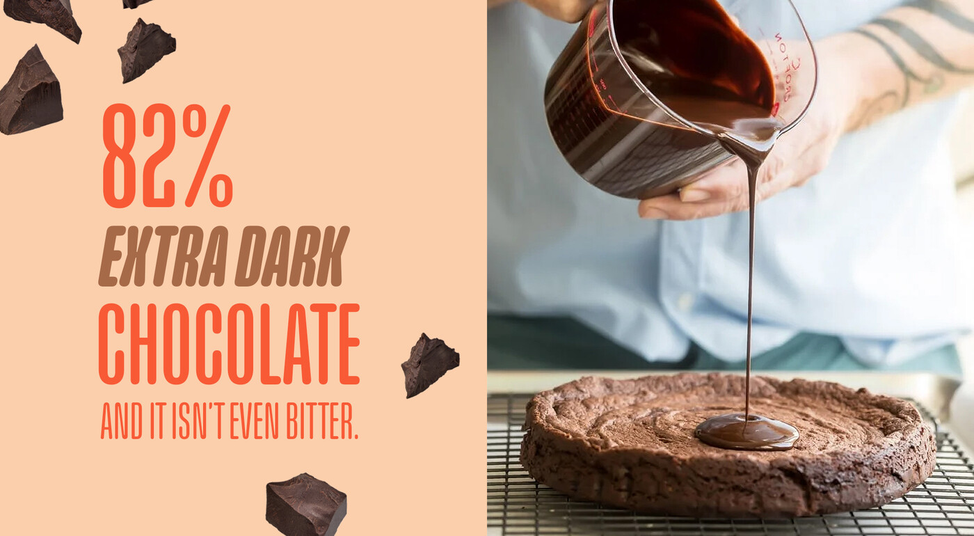 GOGO Studio brand campaign for Scharffen Berger 82% Extra Dark Chocolate.