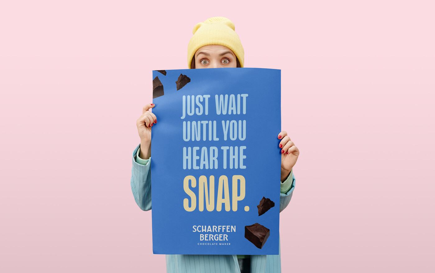 Advertsing poster for Scharffen Berger Chocolate Maker by GOGO Design.