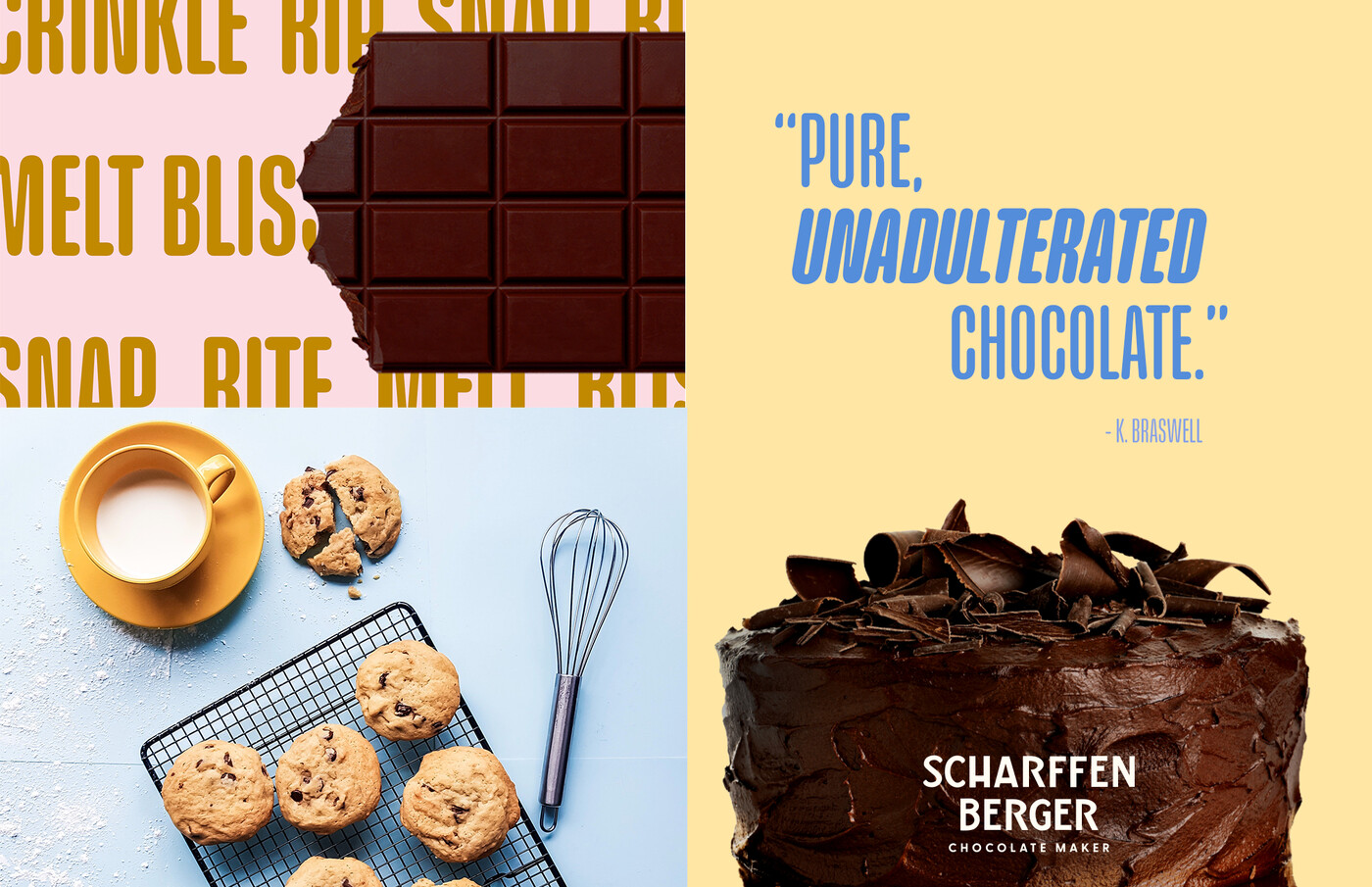 Brand campaign for Scharffen Berger Chocolate Maker by GOGO Galactic.