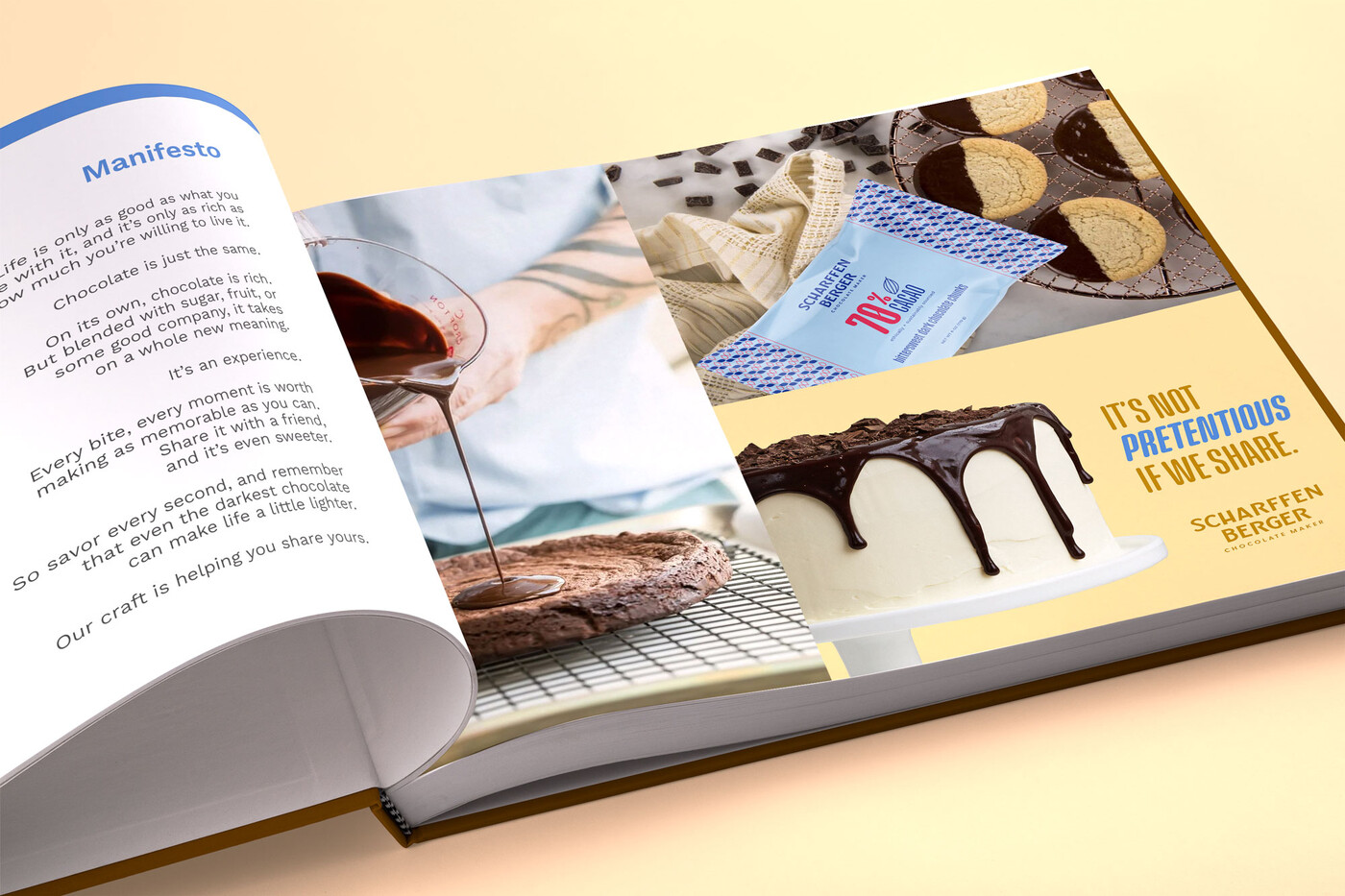 Scharffen Berger Chocolate Maker brand book by GOGO Galactic Brand Agency