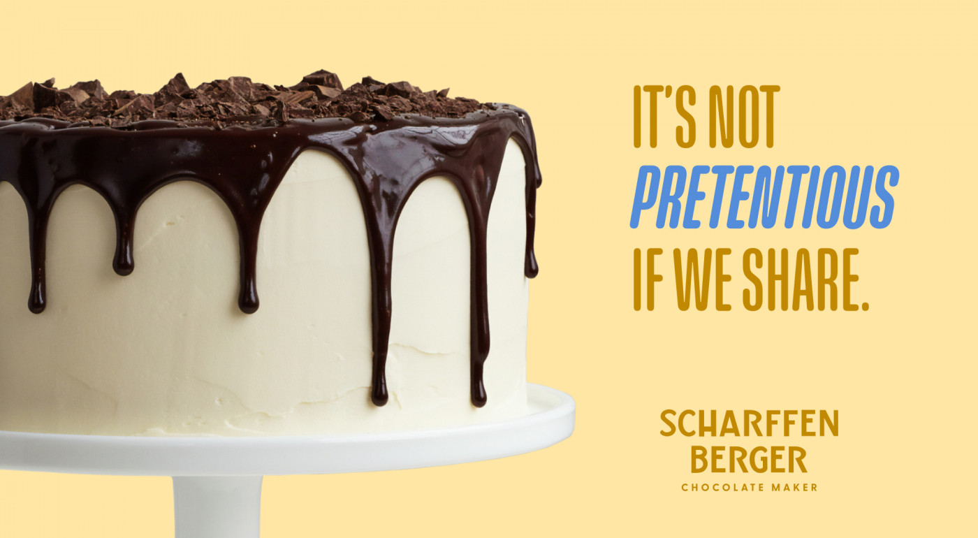Brand advertising campaing by GOGO Studio for Scharffen Berger Chocolate Maker