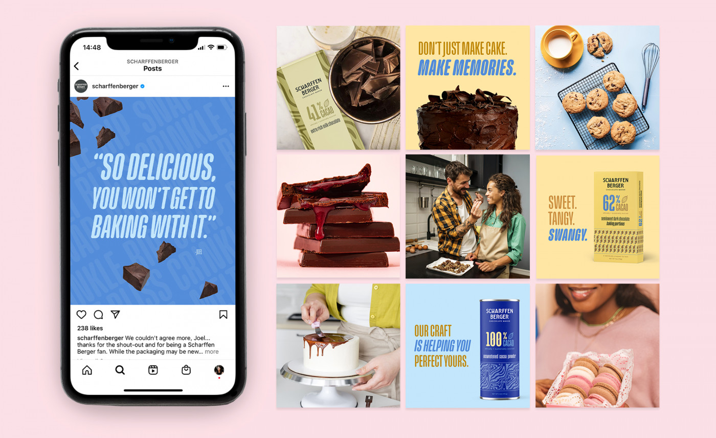 GOGO Brand Studio social media toolkit for Scharffen Berger