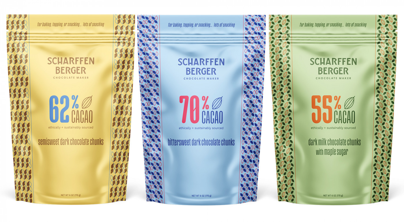 GOGO Studio loves Scharffen Berger Chocolate Chunks in a standup pouch.