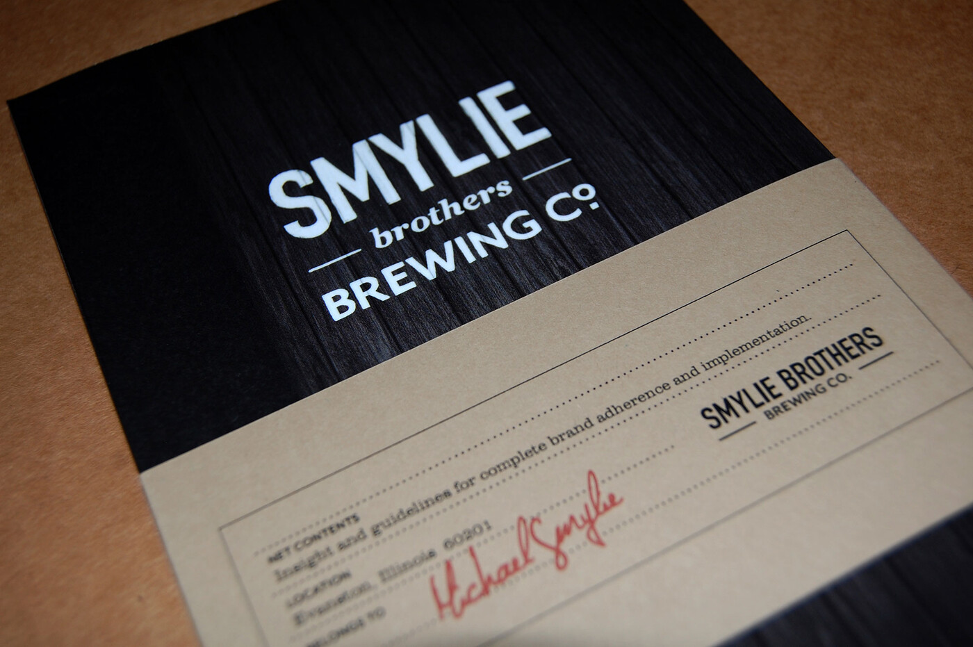 Smylie Brothers Brewing Co. brand guide for restaurant employees by GOGO